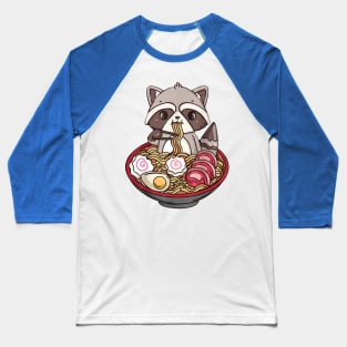 Cute Kawaii Raccoon 3 Baseball T-Shirt